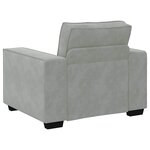 vidaXL Ensemble de Canapés 3 Pièces Gris 220 x 78 x 84 cm Velours