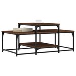 vidaXL Table basse chêne marron 102x60x45 cm bois d'ingénierie