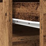 vidaXL Buffet haut 37 5x35x180 cm vieux bois bois d'ingénierie