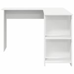 vidaXL Bureau d'Angle avec Rangement Blanc 140 x 113.5 x 75 cm