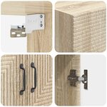 vidaXL Armoire Murale Chêne Sonoma 66 x 34 5 x 90 cm Bois d'ingénierie