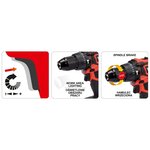 Yato perceuse à percussion sans balais sans batterie 18v 42nm