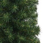 vidaXL Sapin de Noël artificiel mince avec support vert 210 cm PVC