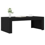 vidaXL Table basse Noir Bois d'ingénierie