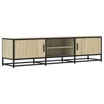 vidaXL Meuble TV chêne sonoma 160x35x41 cm bois d'ingénierie et métal