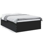 vidaXL Cadre de lit sans matelas noir 120x200 cm