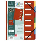 Trieur Harmonika  A4  7 compartiments  rouge EXACOMPTA