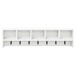 vidaXL Porte-manteau mural Blanc 100 x 16 x 26 cm Bois d'ingénierie