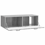 vidaXL Meuble TV mural Sonoma gris 98 x 41 x 30 cm Bois d'ingénierie