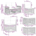 vidaXL Ensemble de canapé de jardin 10 Pièces Gris et Gris foncé