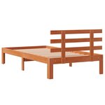 vidaXL Cadre de lit sans matelas cire marron 90x190 cm bois pin massif