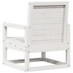 vidaXL Salon de jardin 3 Pièces blanc bois massif de pin
