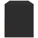 vidaXL Meuble TV avec lumières LED noir 120x35x40 cm