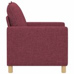 vidaXL Canapé Bordeaux 76 x 81 x 87 5 cm Tissu