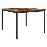 vidaXL Table de salle à manger / Table de repas MÉTAL