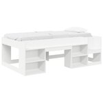 vidaXL Cadre de lit pour enfants avec rangement Blanc 90 x 200 cm
