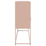 vidaXL Buffet rose 100 5x39x107 cm acier