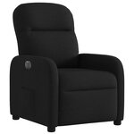 vidaXL Fauteuil inclinable électrique Noir Tissu