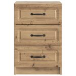 vidaXL Cabinet de chevet avec tiroir Chêne artisanal 43 x 41 x 63 5 cm