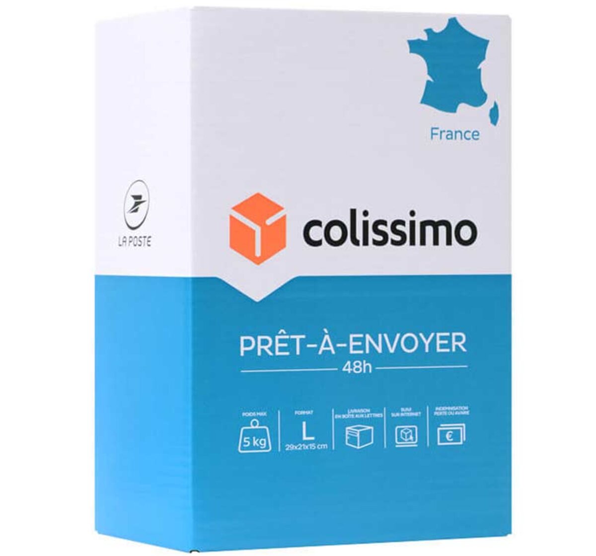Colissimo PrêtàEnvoyer France Boîte de taille L 5 kg La Poste