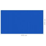 vidaXL Tapis de tente 250x450 cm Bleu