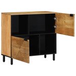 vidaXL Buffet marron 80x33x75 cm bois massif de manguier