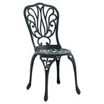 vidaXL Ensemble bistro de jardin 3 pc Vert Aluminium
