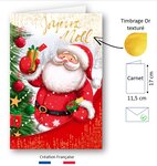 Carte joyeux noël + enveloppe
