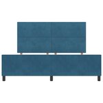Cadre de lit vidaXL Bleu foncé 180x200 cm Velours