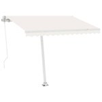 vidaXL Auvent automatique sur pied 300x250 cm Crème