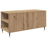 vidaXL Table basse with Drawer chêne artisanal 102 x 44 5 x 50 cm