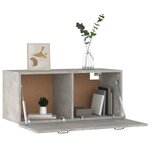 vidaXL Armoire murale gris béton 80x36 5x35 cm bois d'ingénierie