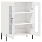 vidaXL Buffet Blanc brillant 69 5x34x90 cm Bois d'ingénierie