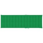 vidaXL Chaise longue de jardin avec coussin Bois d'acacia solide