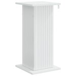 vidaXL Support de Plante 2 pc Blanc brillant 30 5 x 30 x 60 5 cm