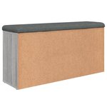 vidaXL Banc à chaussures sonoma gris 102x32x50 cm bois d'ingénierie