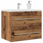 vidaXL Meuble de salle de bain vieux bois 60x38 5x48 cm