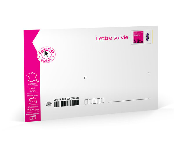 Prêt-à-Poster - Lettre Suivie - 50g - Enveloppe à l'unité