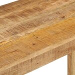 vidaXL Table console 110x35x76 cm Bois de manguier brut