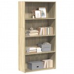 vidaXL Bibliothèque chêne sonoma 80x30x152 cm bois d'ingénierie