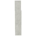 vidaXL Armoire de tête de lit Gris béton 200x19x103 5 cm