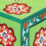vidaXL Buffet peint à la main Multicolore 70x35x60 cm Bois de manguier