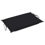 vidaXL Chaise longue de jardin avec coussin Bois d'acacia solide