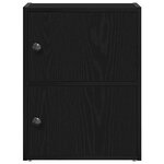 vidaXL Bibliothèque chêne noir 40x24x52 cm bois d'ingénierie