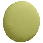 vidaXL Coussins de siège 2 Pièces Vert clair Ø60 x 21 cm tissu
