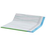 vidaXL Coussins de Matelas Blanc et vert 200 x 200 cm