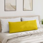 vidaXL Coussins de canapé 2 Pièces Jaune 120 x 40 cm