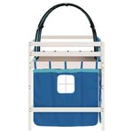 vidaXL Lit mezzanine enfants avec tunnel sans matelas bleu 80x200 cm