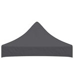 vidaXL Toit de tente de réception 2x2 m Anthracite 270 g/m²