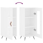 vidaXL Buffet blanc 34 5x34x90 cm bois d'ingénierie